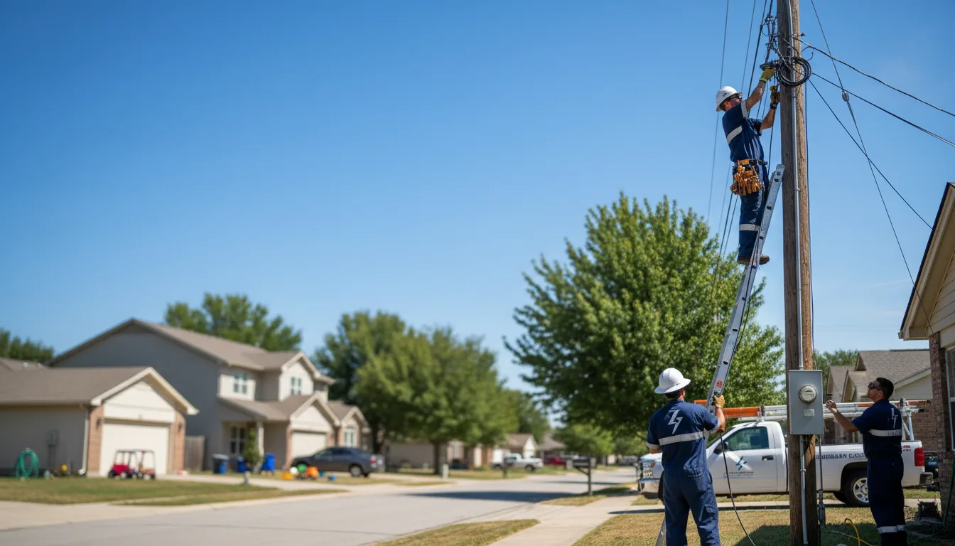 Residential electrician providing installation services in Elton, WI